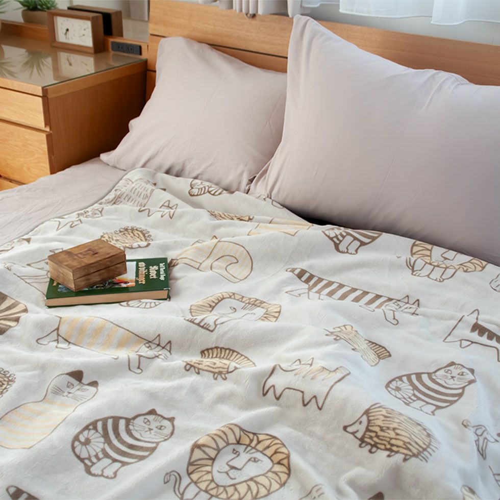 電気毛布(掛け敷き)リサ・ラーソン188x120cmKDK-L504 | コイズミ