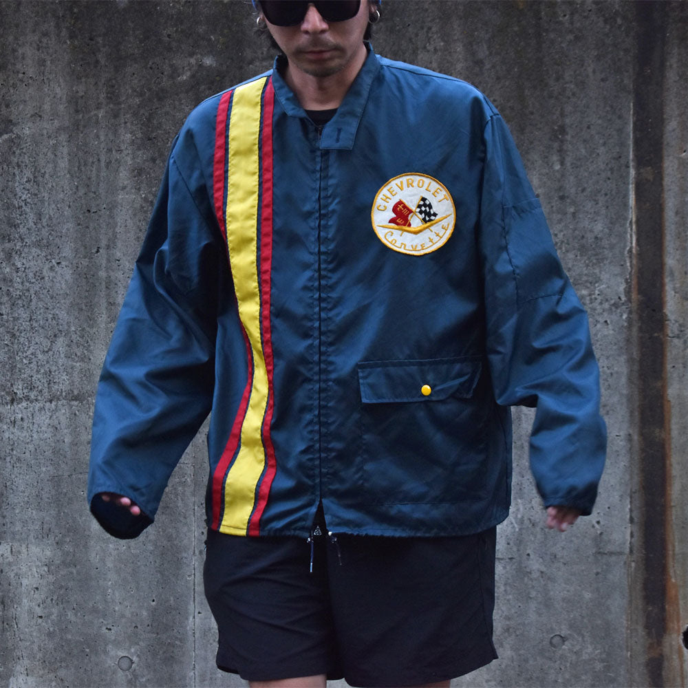 70's Chevrolet ワッペン付き レーシング ナイロンジャケット 231108H