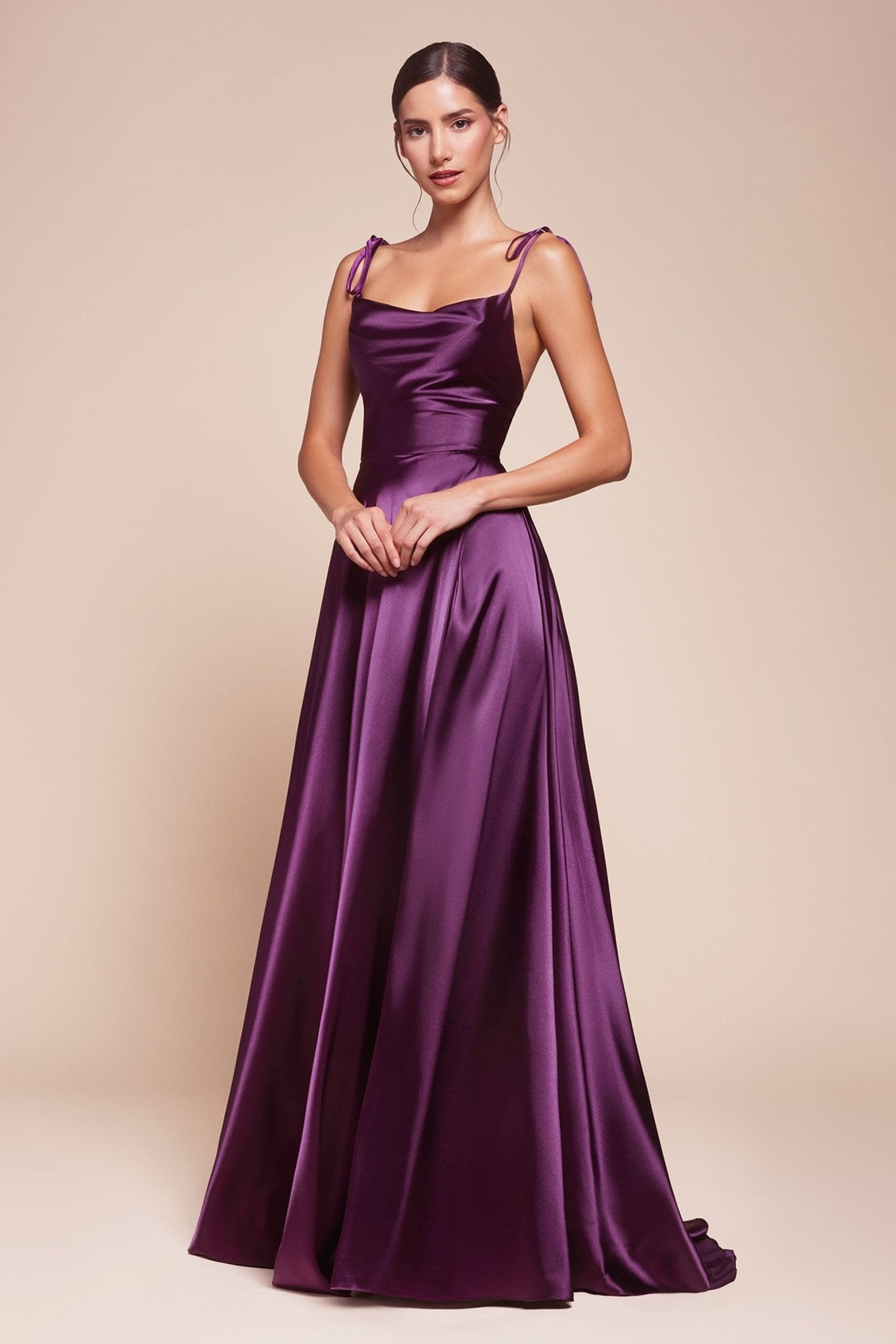 Satin A-line Dress | Ladivine By Cinderella Divine