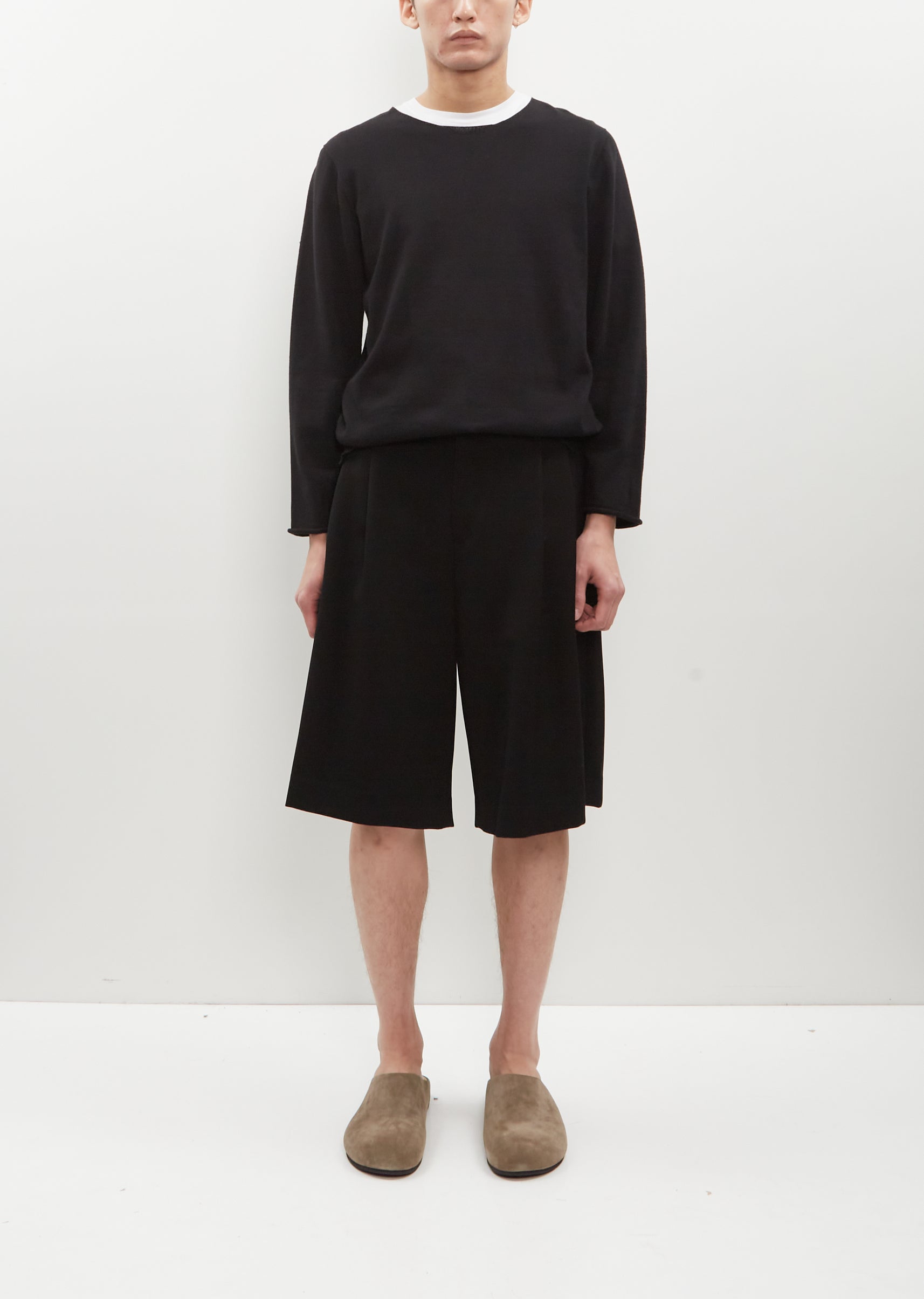 Double Pleated Shorts – La Garçonne