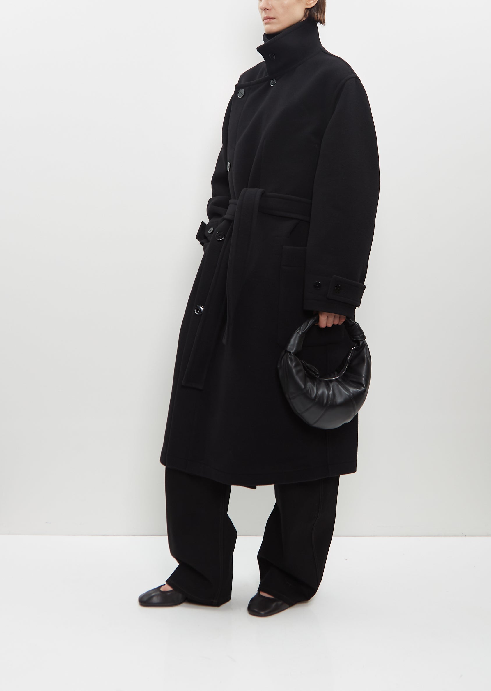 Mini Fortune Croissant Bag — Black – La Garçonne