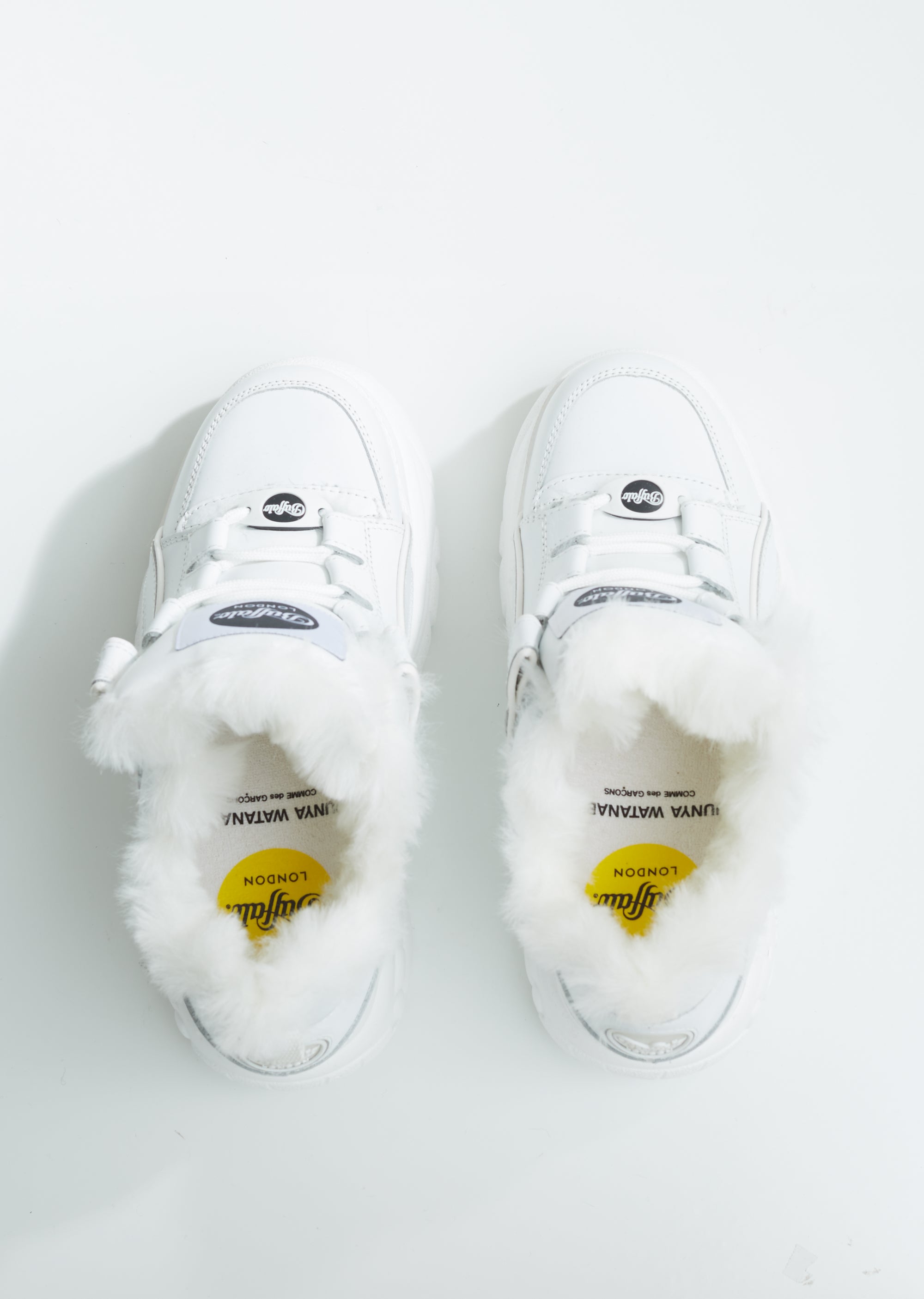 X Buffalo London Leather Platform Sneakers by Junya Watanabe- La