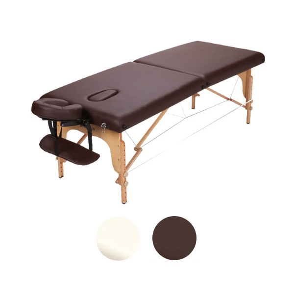 折りたたみ マッサージベッド V-004 (木製)(有孔) 長さ185cm×幅70cm×高