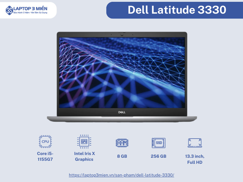 Dell Latitude 3330 ✓, Core™ i7-1195G7, RAM 16 GB, SSD 512 GB