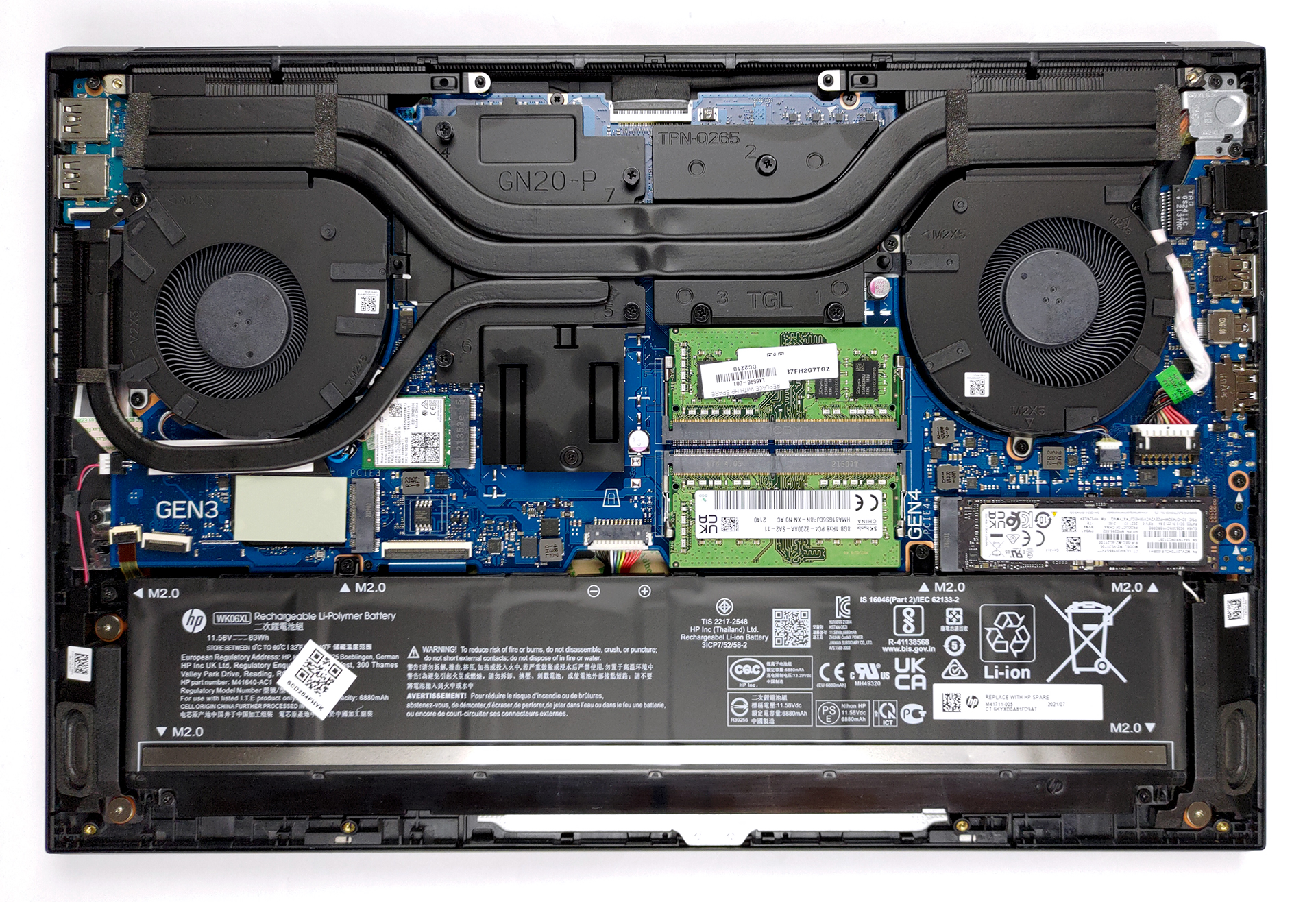 Inside HP Omen 16 (16-b0000) - disassembly and upgrade options