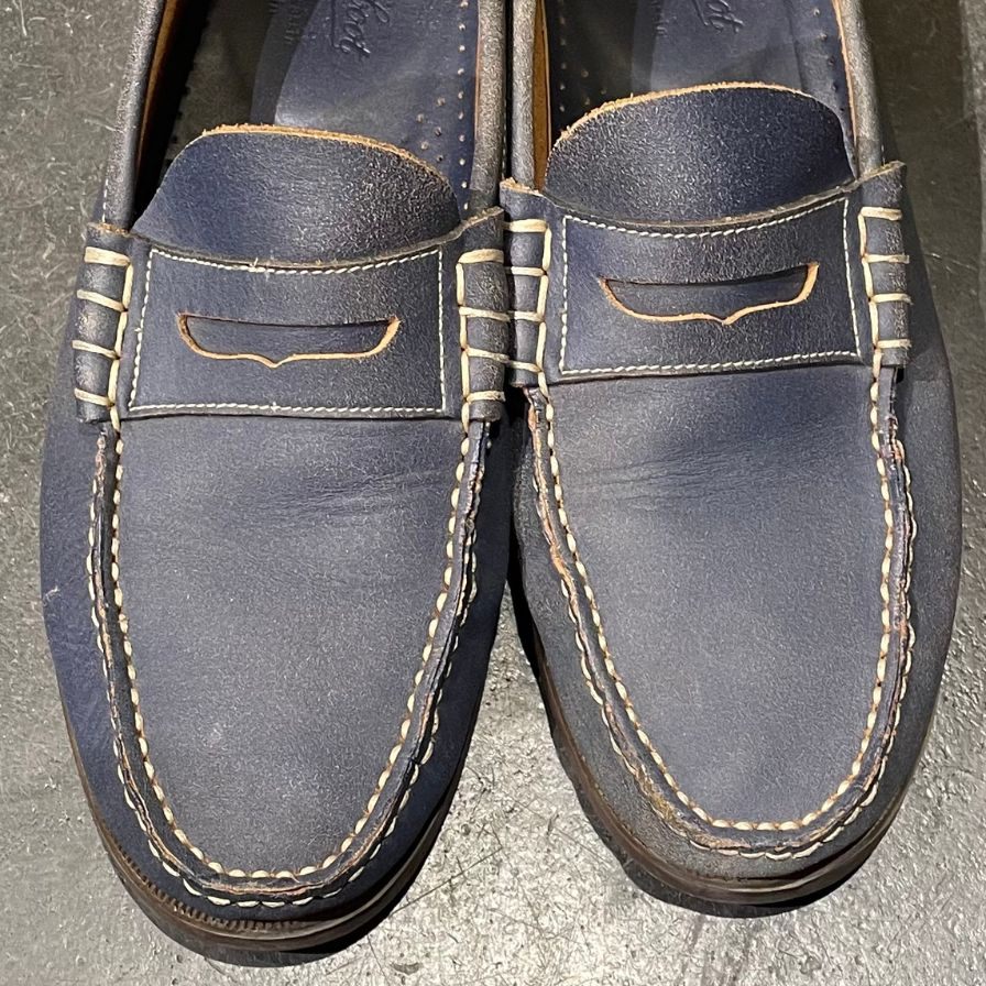 PARABOOT】パラブーツ コロー ローファー クラックレザー ネイビー