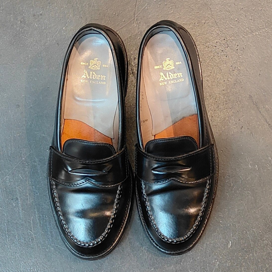 極美品 【ALDEN】オールデン 987 ペニーローファー コードバン