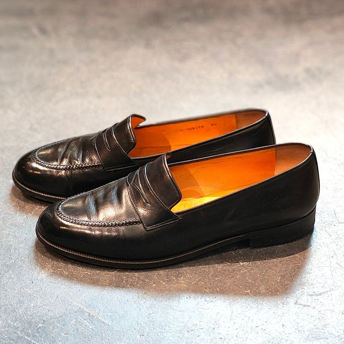 希少 【TANINO CRISCI】タニノクリスチー ローファー カーフ ブラック