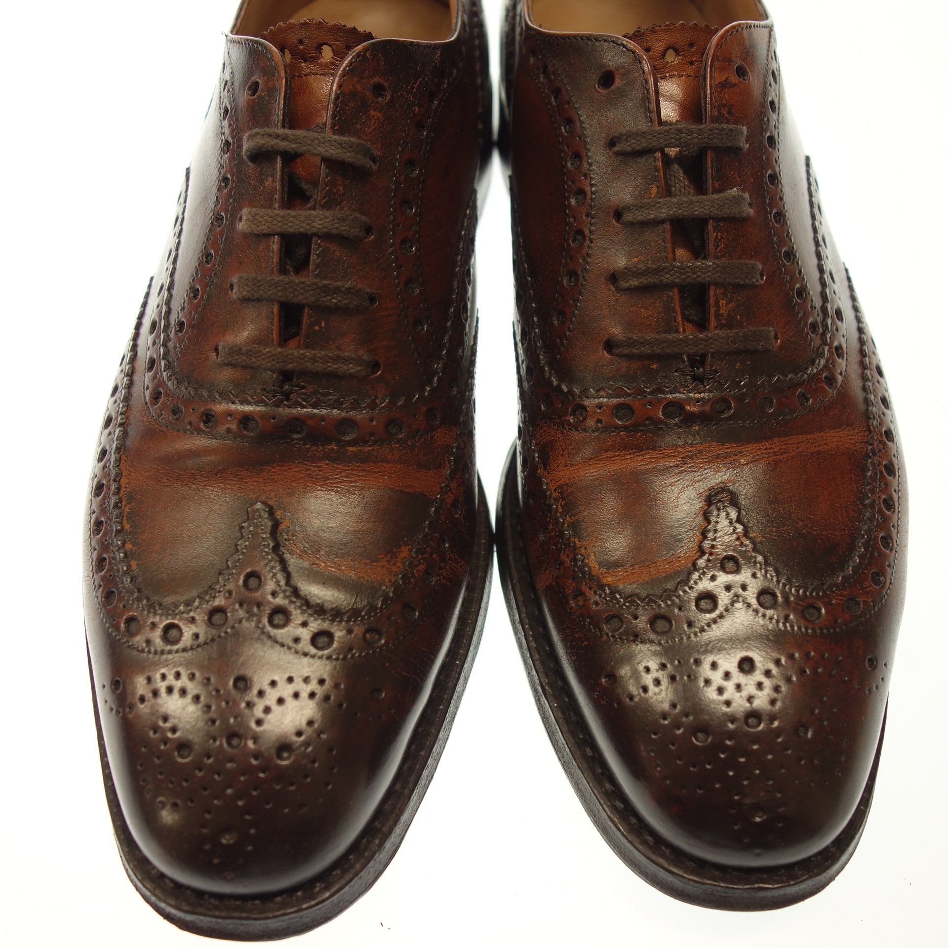 Churchs】チャーチ BRISBANE フルブローグ カーフ ブラウン サイズ UK7