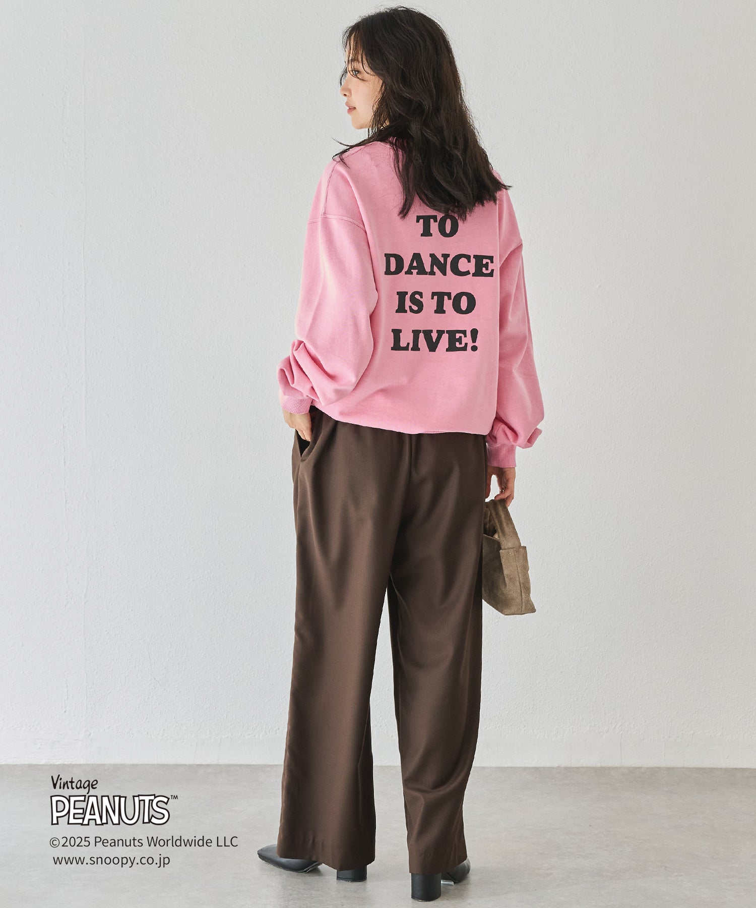 PEANUTS / SNOOPY】別注 music sweat スヌーピーロゴスウェット | ラビ