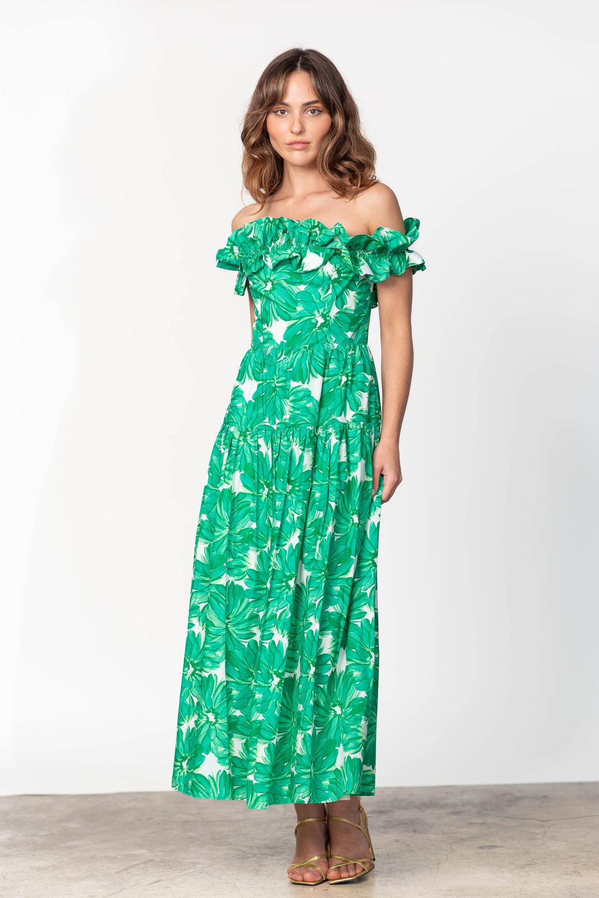 Vanessa Maxi Dress, green by Lavender Brown