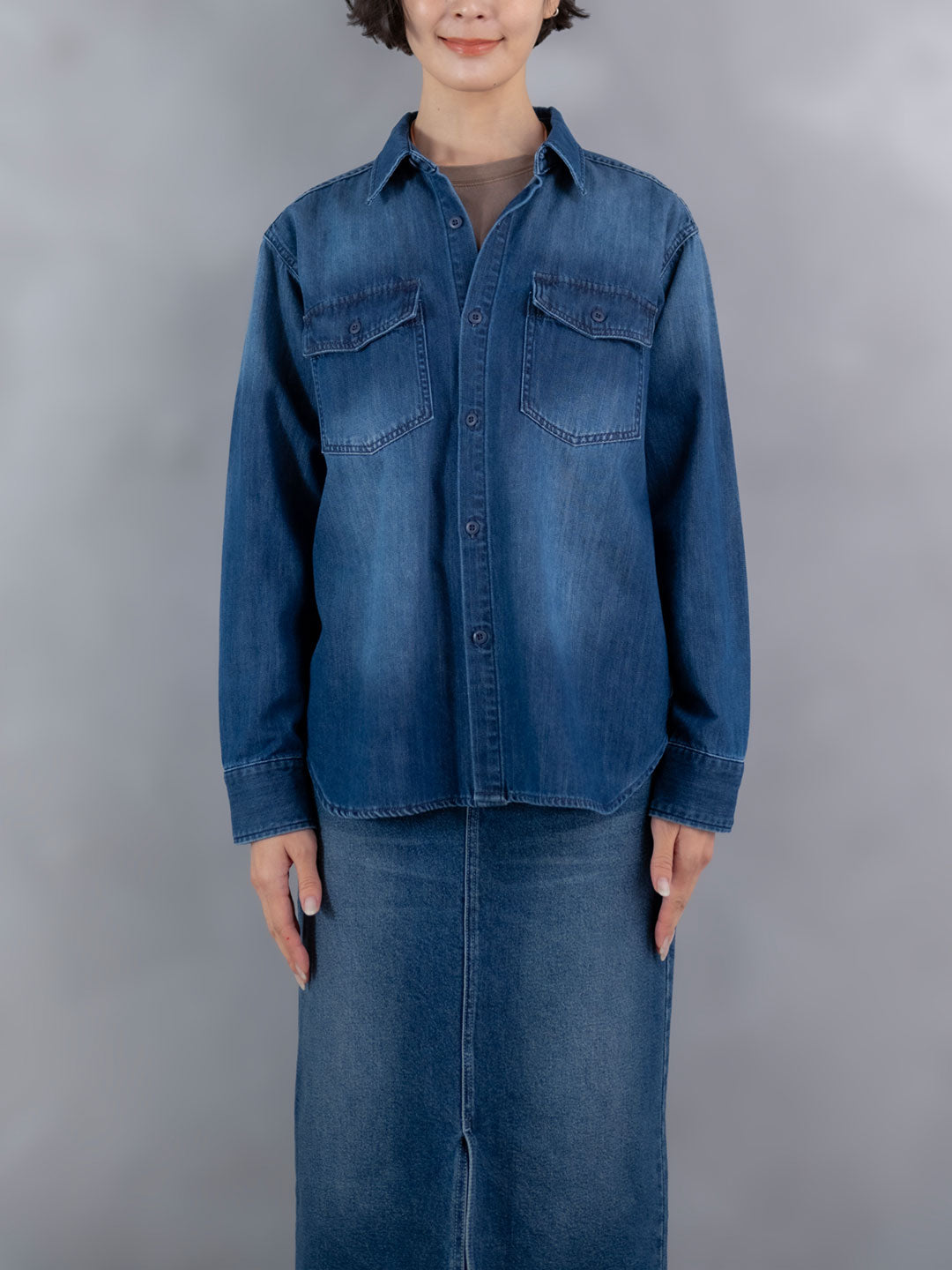 8ozダンガリーデニムシャツ | Lazo_N33°（ラソエヌサーティスリー）の