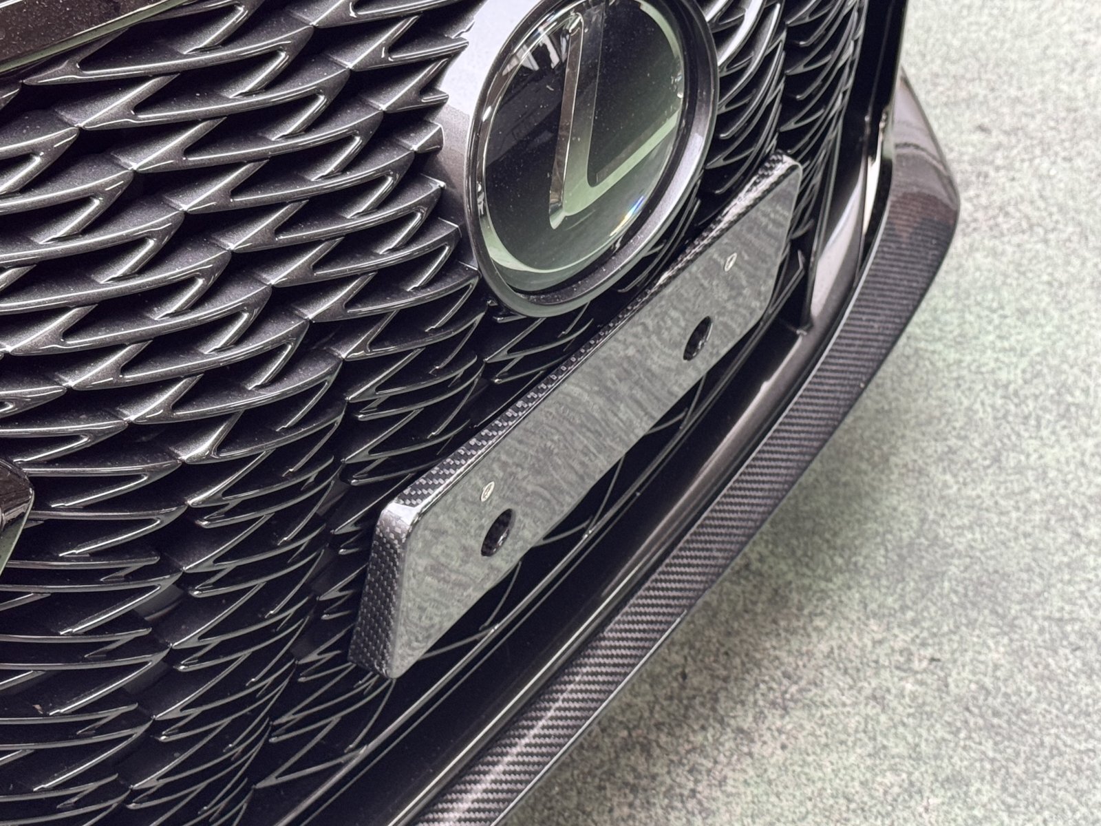 RCF用 カーボン フロントナンバーベース