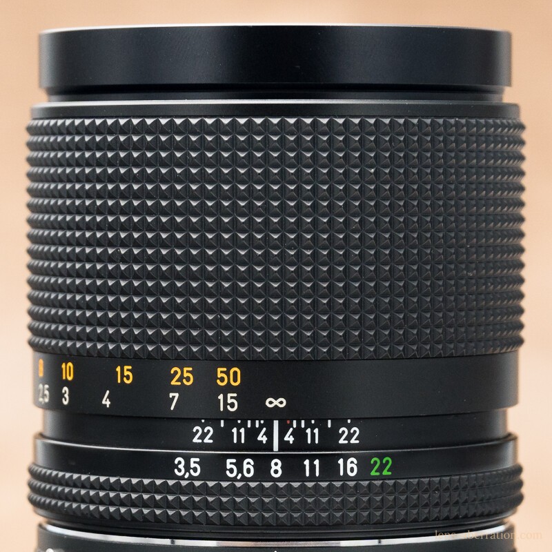 中望遠】CONTAX Sonnar T＊100mm F3.5 MMJ 外観レビュー | 収差Love
