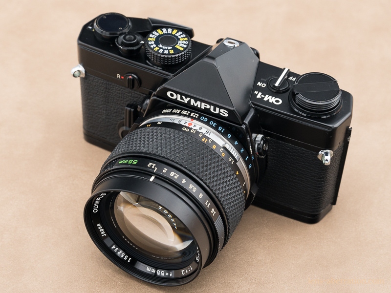 フィルムカメラ OLYMPUS OM-1 BLACK G.zuiko 55mm f1.2 標準大口径