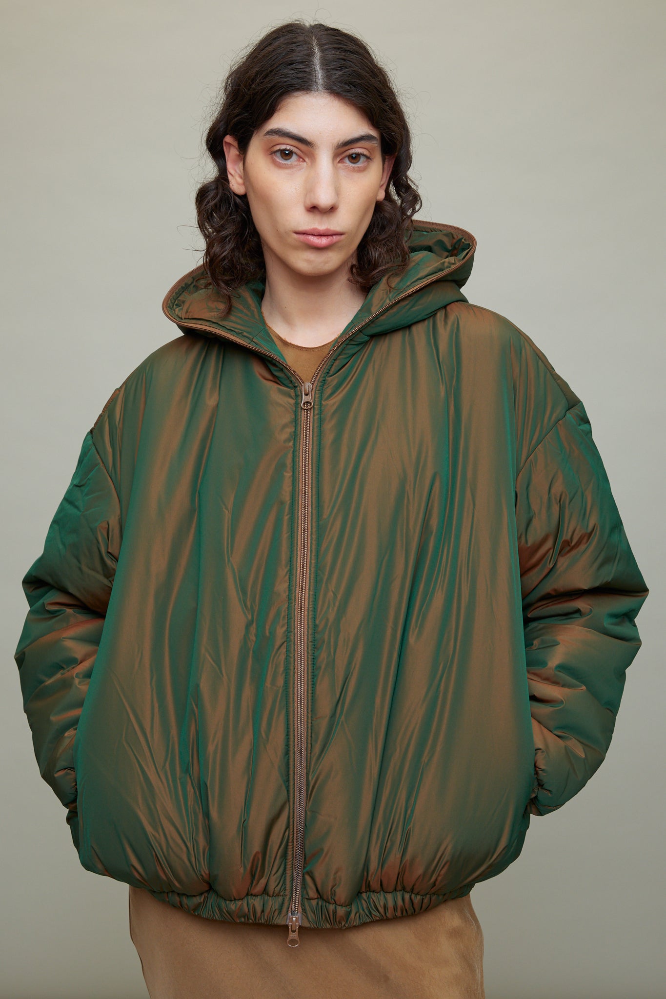 No. 299 Limonata Puffer Hooded Jacket in Copper – L'ENSEMBLE