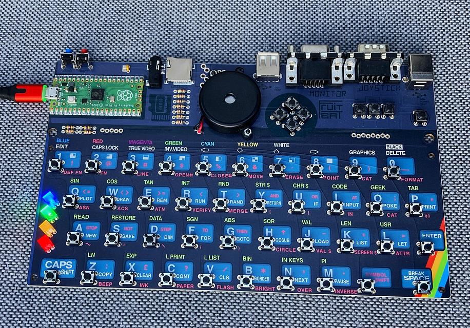 PICOZX motherboard for ZX Spectrum original case by Bobricius