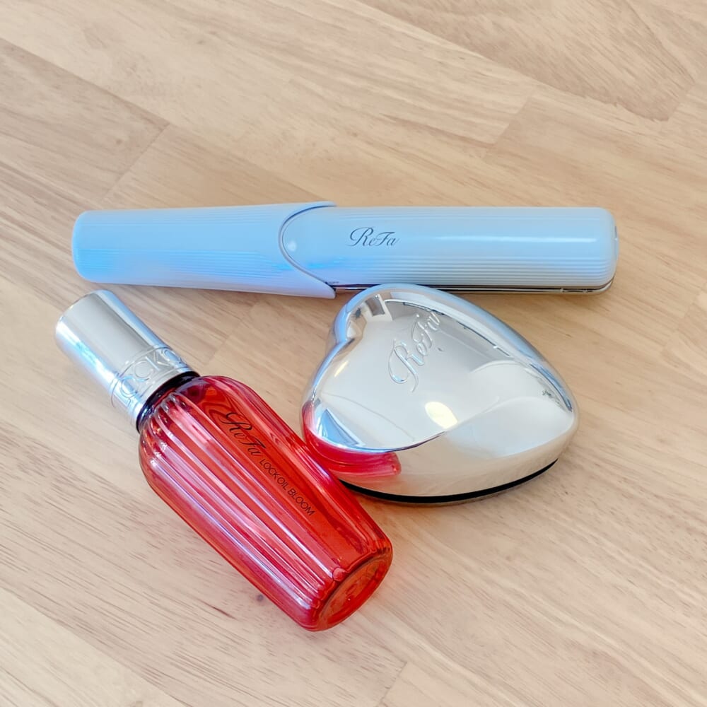 ReFa】ハートブラシ・フィンガーアイロン・ロックオイルがお気に入り