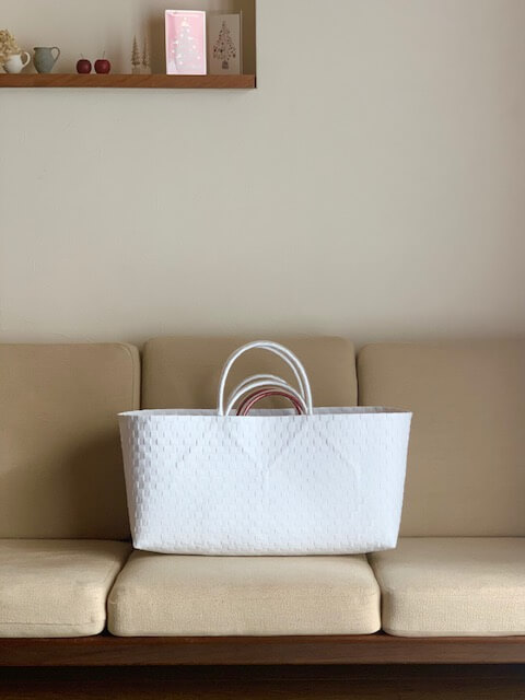 weeksdays ベトナムのかご ホワイト XL、XSサイズ2個セット ベトナムの