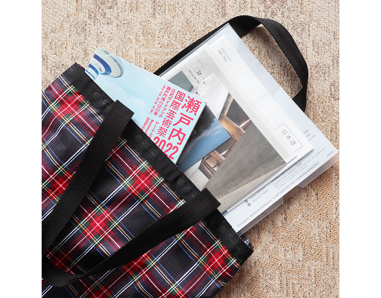 新作・レスポートサック×LEEマルシェの限定トート】シックなタータン