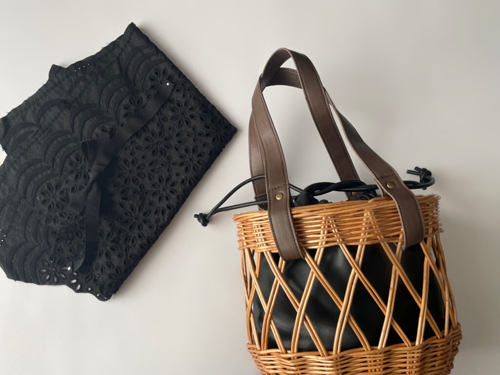 異素材MIXが可愛い！ファー巾着かごバッグが仲間入り！ | LEE