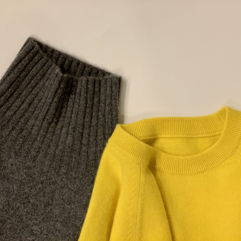 田中さんのニットで3年目のごあいさつ | LEE