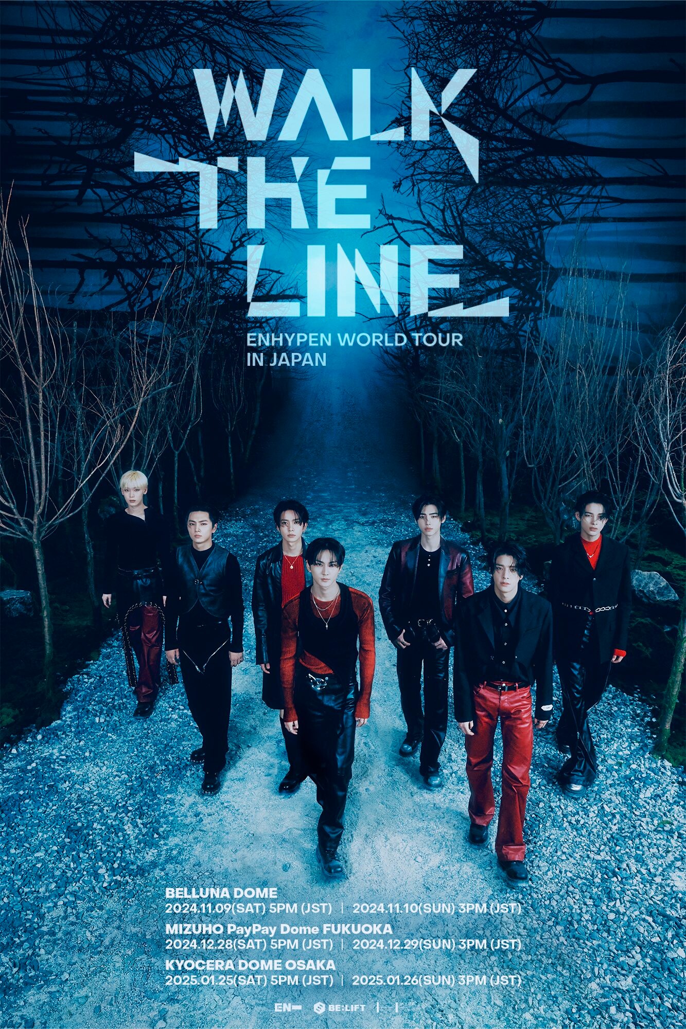 ENHYPEN WORLD TOUR 'WALK THE LINE' POSTER | kpopping