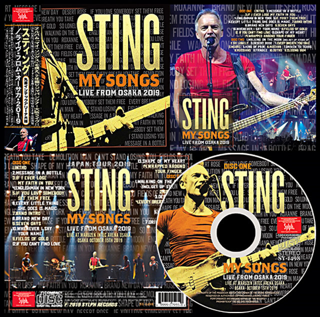 STING スティング / ベスト・ヒッツ・ツアー！2019年10月15日大阪公演