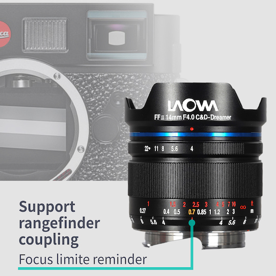 Venus Optics announced Laowa 14mm f/4 FF RL ZERO-D full-frame