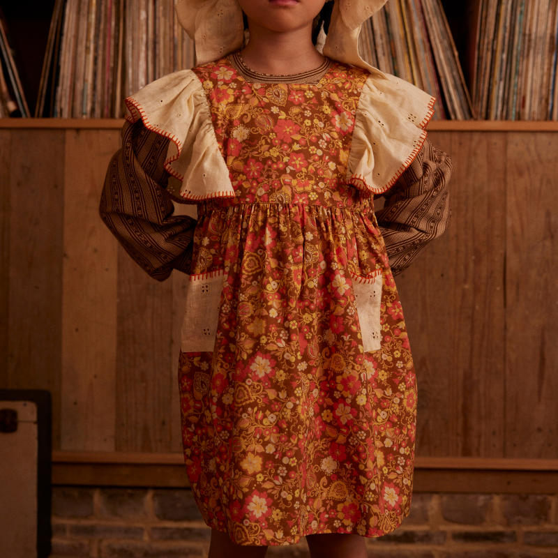 Apolina（アポリナ）2025AW Ursina Embroidered Pinafore - Autumn