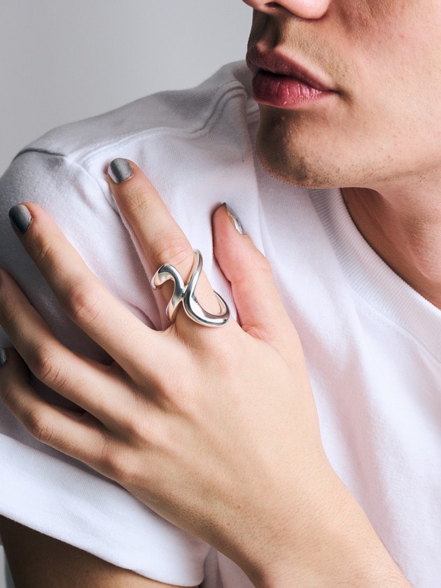 シルバー クロスシルエットリング｜リング｜LAMBDA(ラムダ) ジュエリー