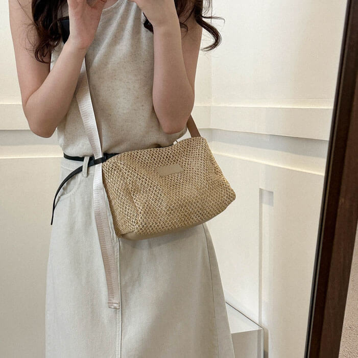 ロングテープラフィアショルダーバッグ – L LABEL