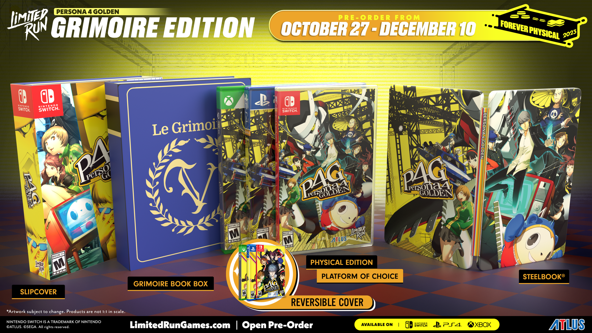 Limited Run #538: Persona 4 Golden Grimoire Edition (PS4