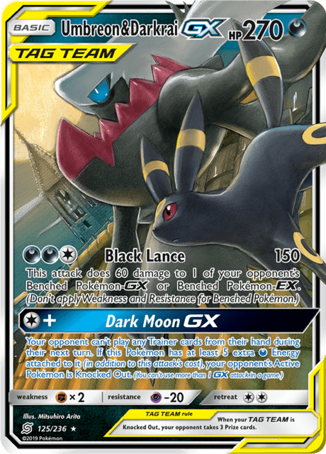 Umbreon & Darkrai-GX - Unified Minds (UNM) #125 – Limitless