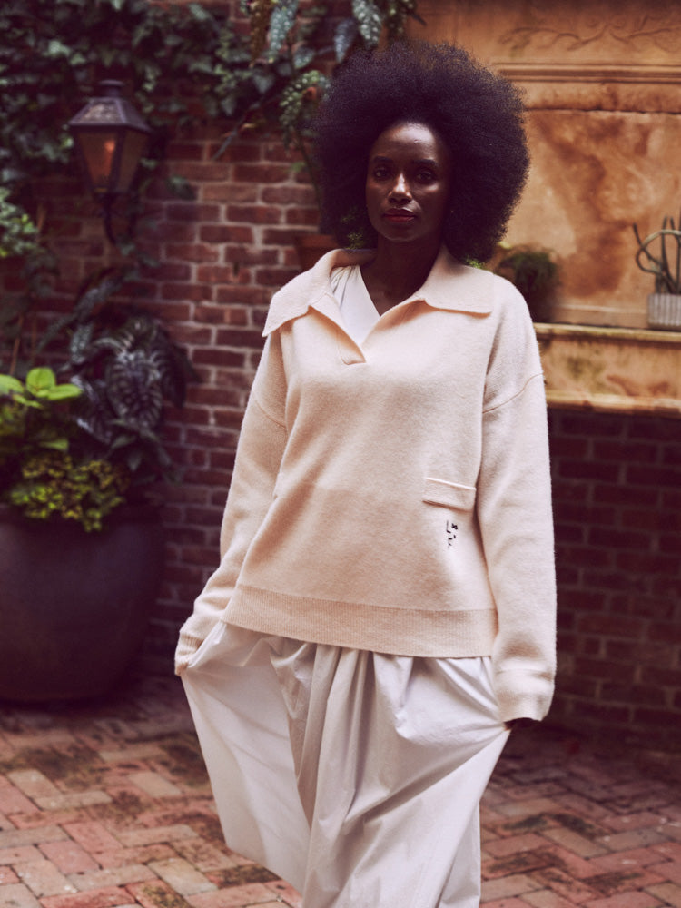 Charlie Oversized Polo – Lingua Franca NYC