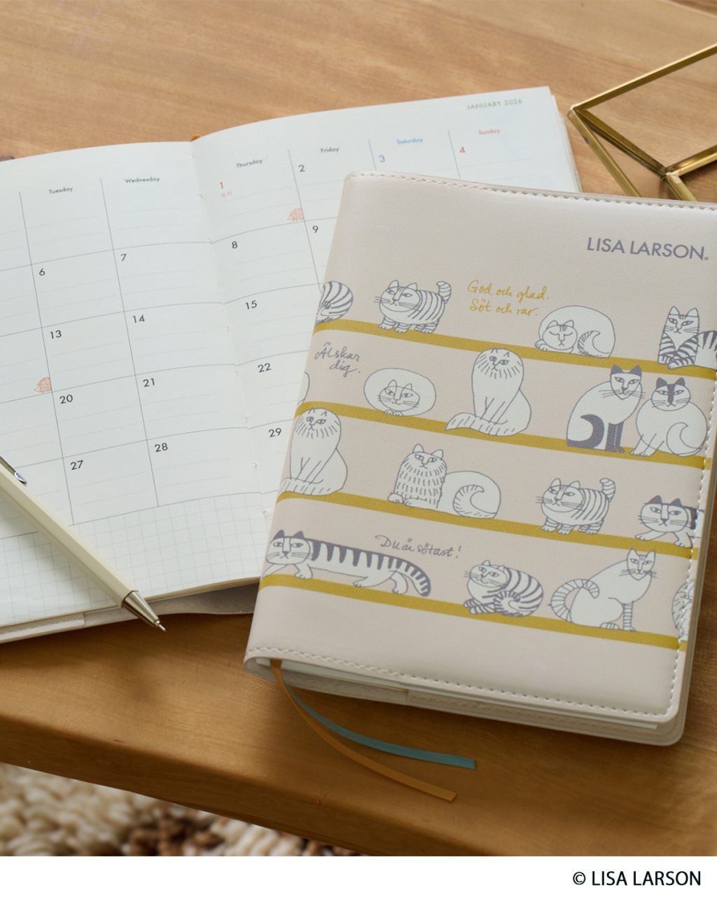 リンネル2026年1月号増刊付録「リサ・ラーソン」の2026年スケジュール