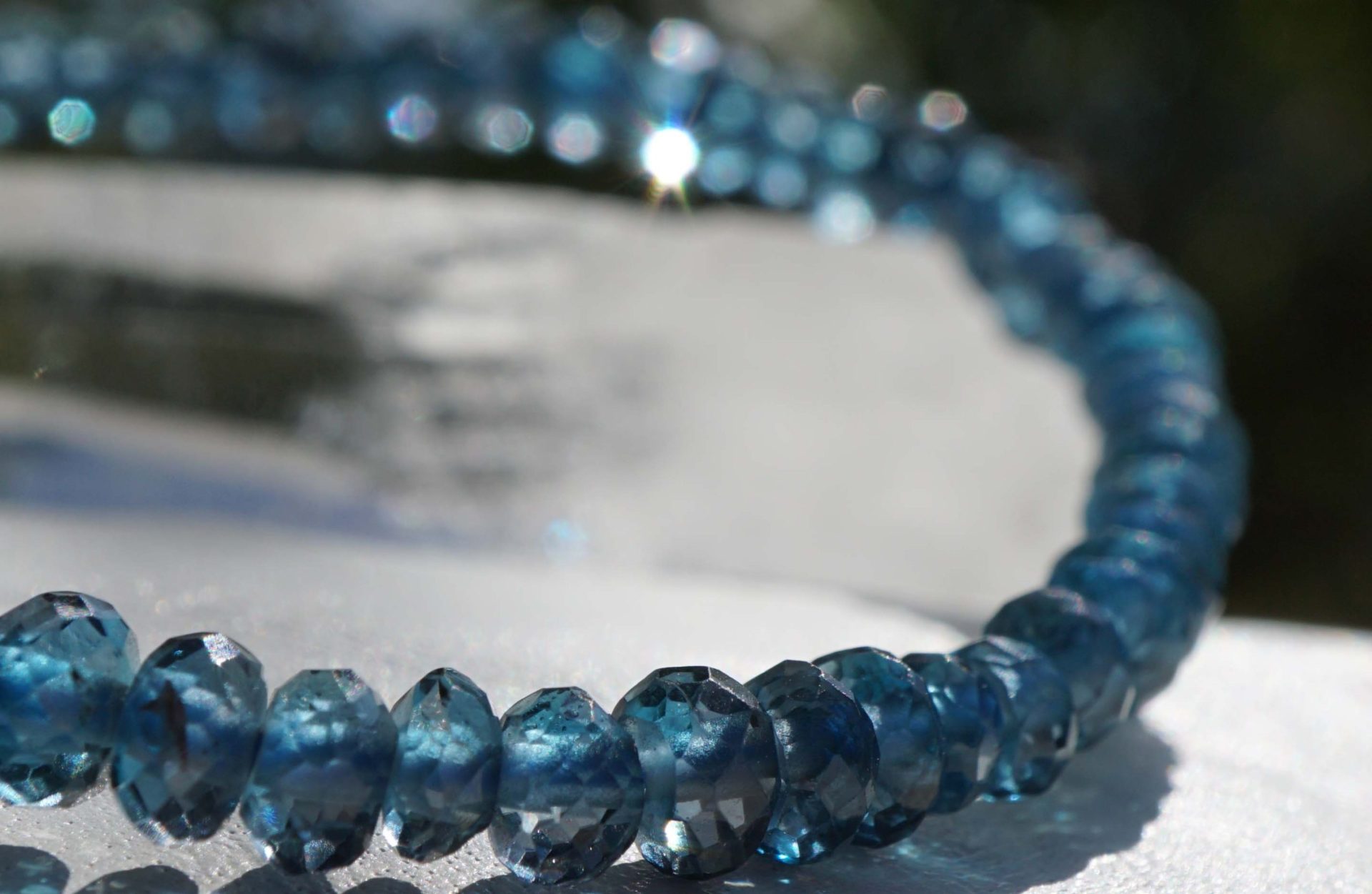 ロンドンブルートパーズ ブレスレット【希少】 - リアファル