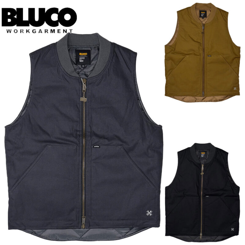 BLUCOブルコRIBCOLLARDUCKVESTベスト155-35-013｜LIBRASELECTSTORE