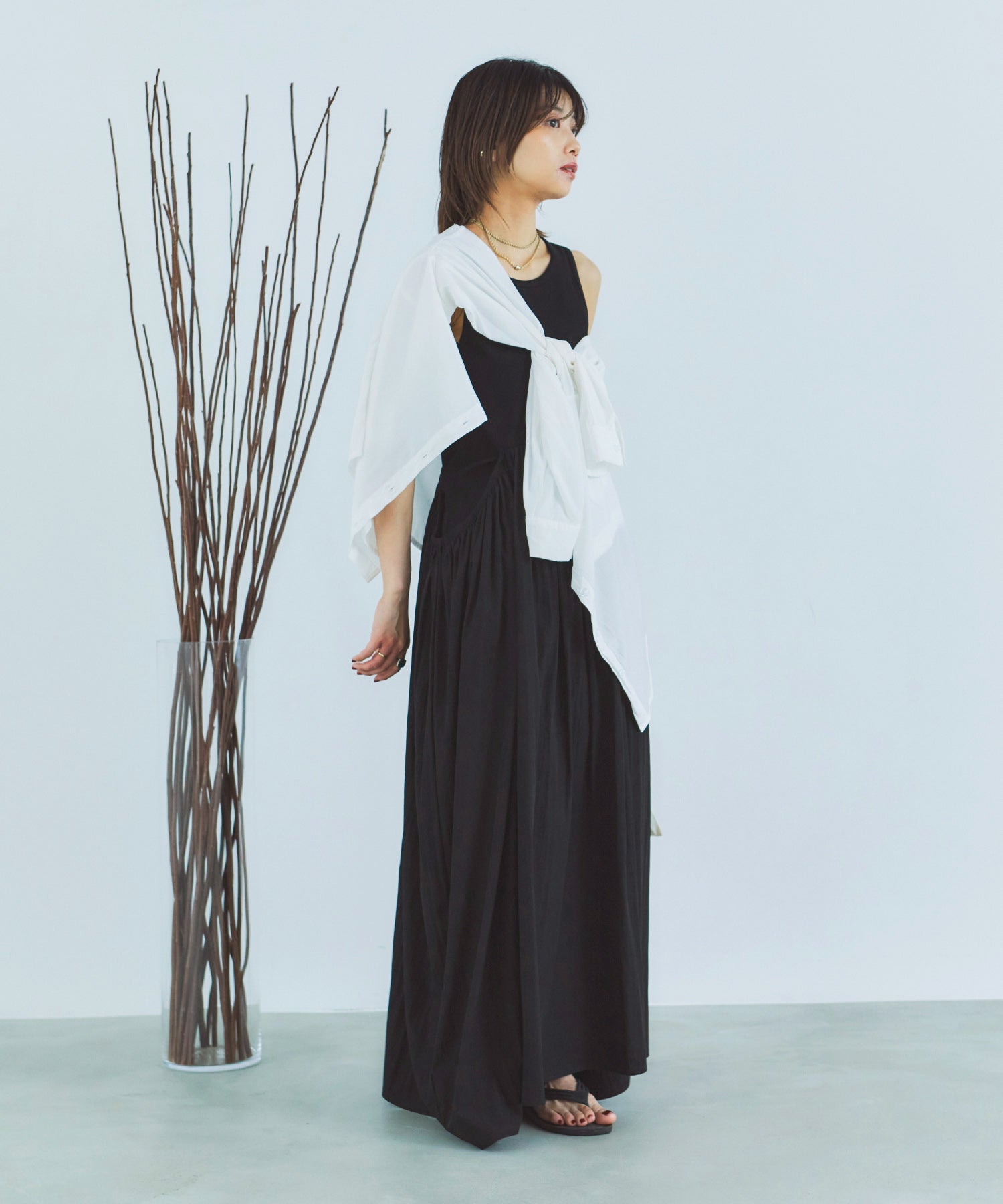 ペタルリブドッキングワンピース