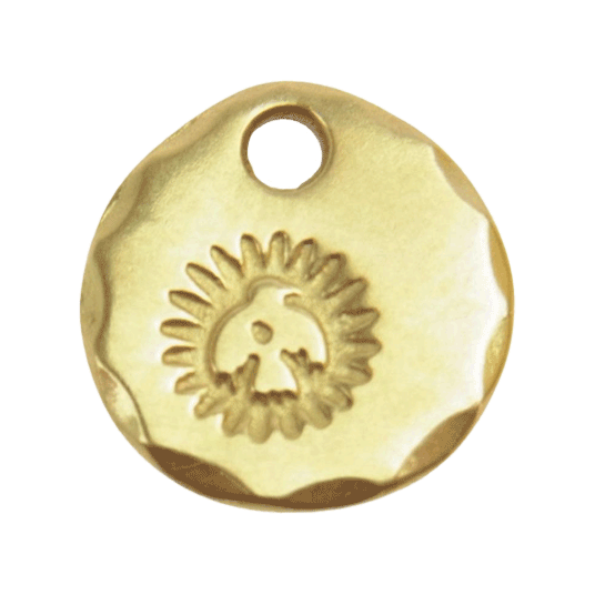 ウィングロック K18 全金 イーグル メタル タタキ チャーム ペンダント