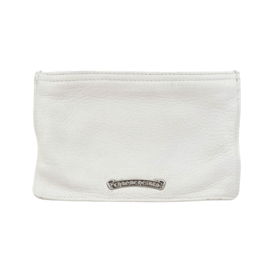 クロムハーツ（原本無） チェンジパース ダガージップ ポーチ ホワイト