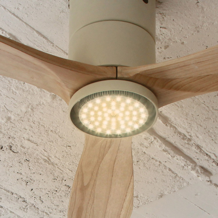 Modern Collection LED シーリングファン DCモーター REAL wood blades