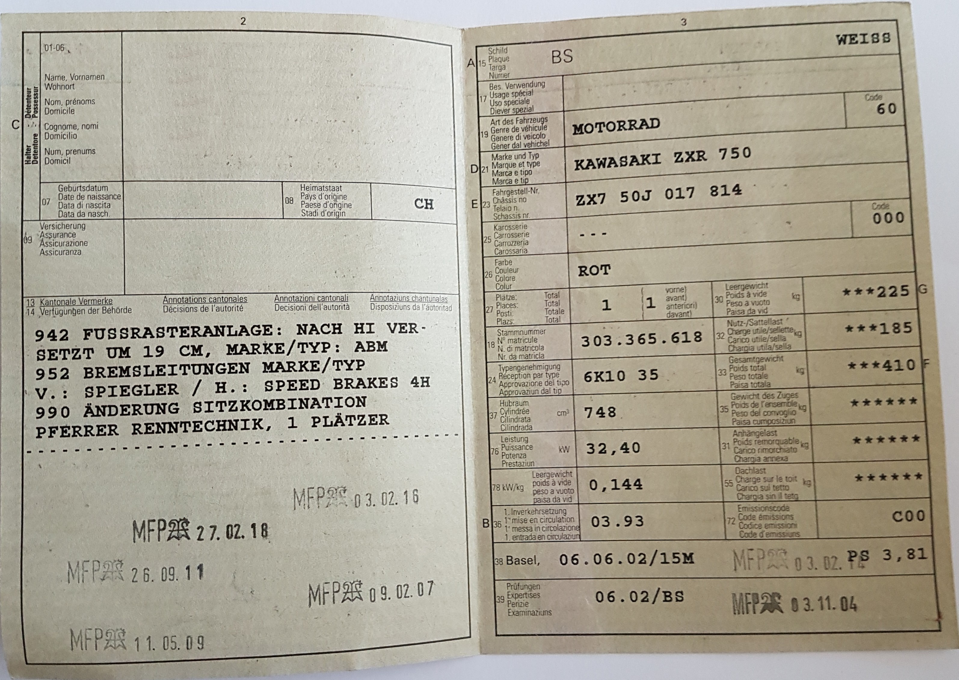 KAWASAKI ZXR-750 USD Kaufen