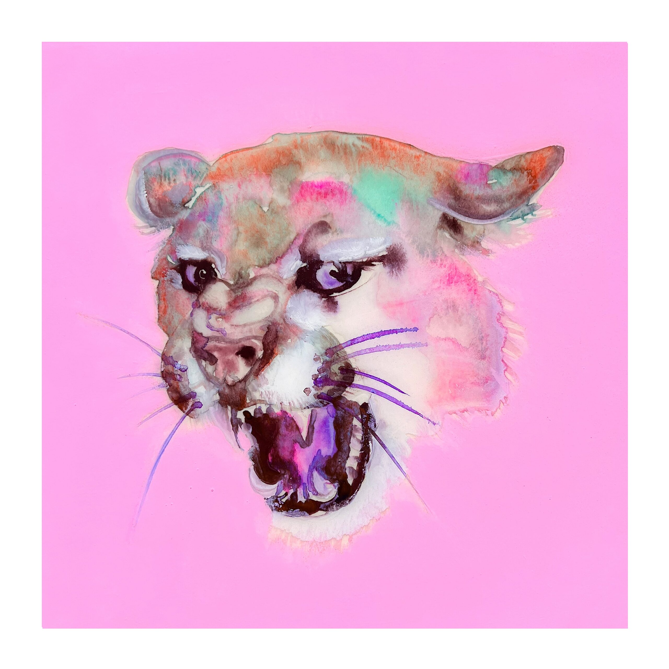 Cougar (in pink) print – lisa krannichfeld