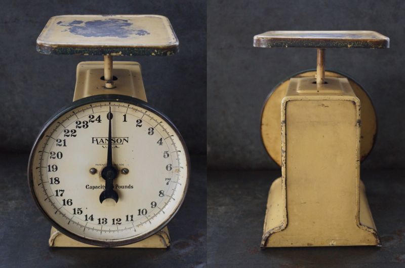 U.S.A. antique アメリカアンティーク HANSON スケール はかり 1940