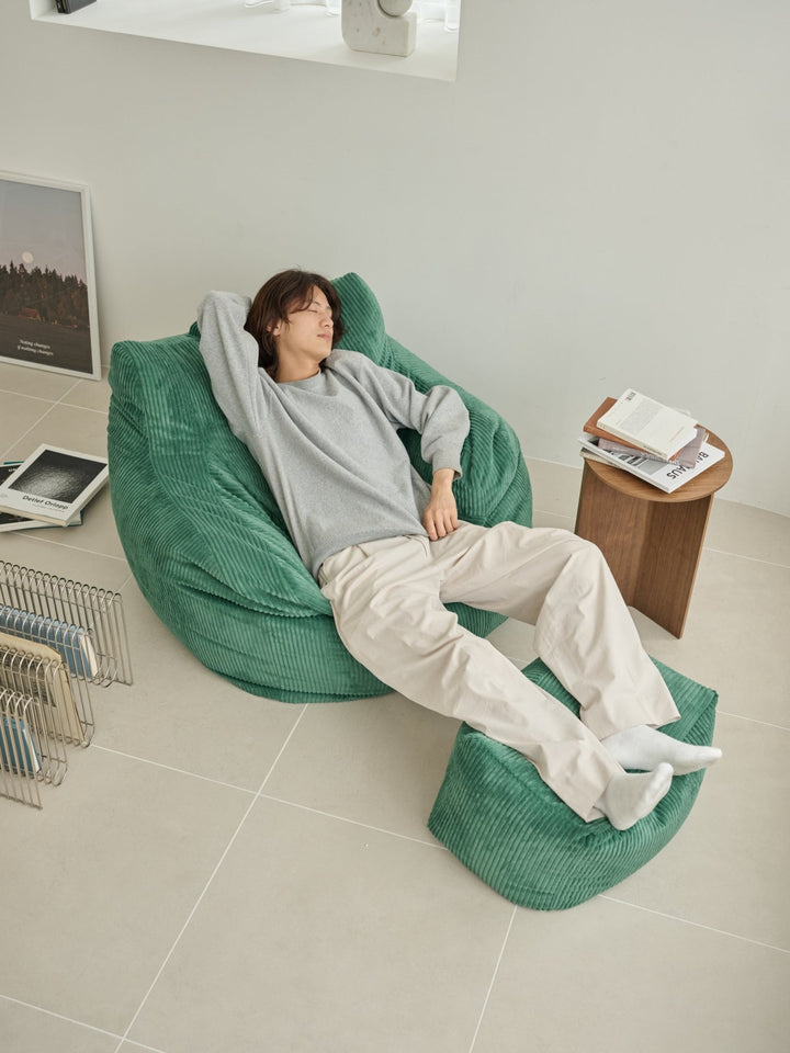 LOOSY 1人掛けビーズソファ Green｜1人用ソファ おしゃれ 一人暮らし