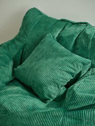 LOOSY クッションカバー Green｜洗濯可 おしゃれ 一人暮らし 二人