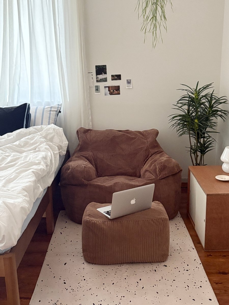 LOOSY 1人掛けビーズソファ Brown｜1人用ソファ おしゃれ 一人暮らし