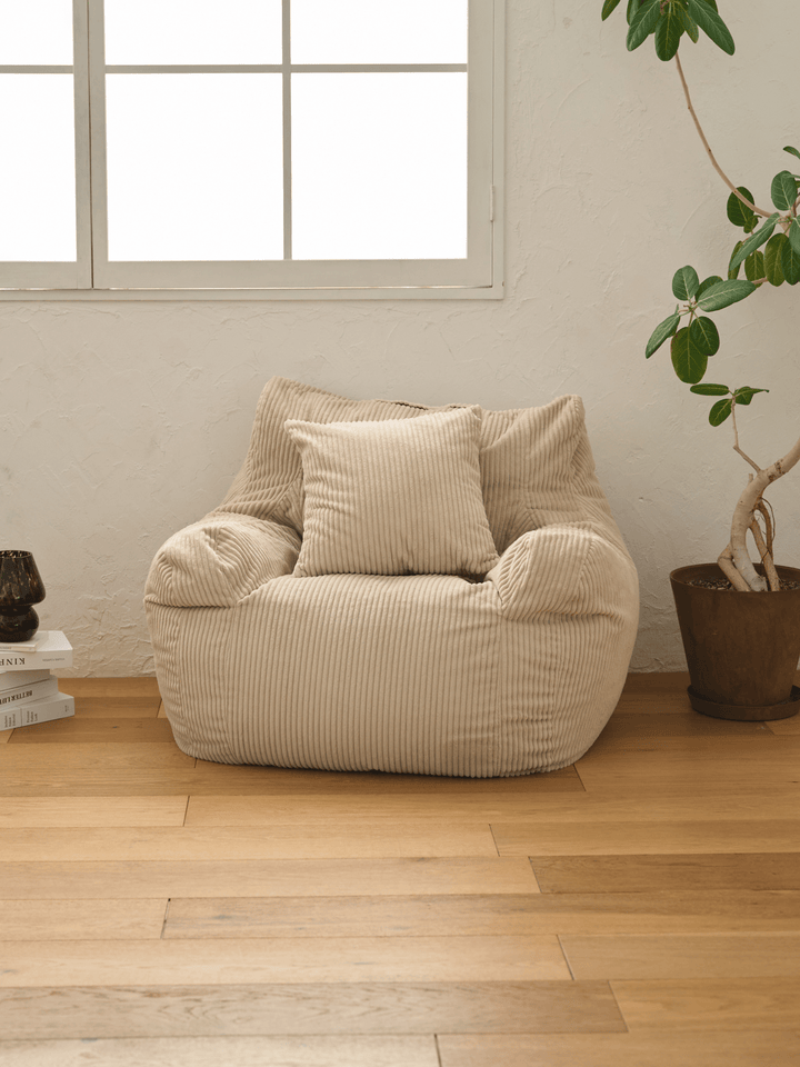 ANEMONE ビーズソファ ベージュ 直径80cm ANEMONE ビーズソファ BEIGE