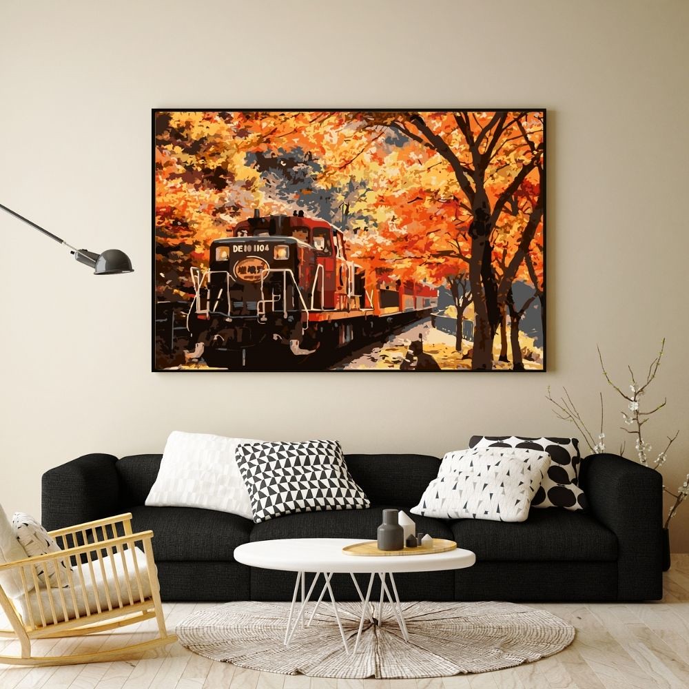 台湾 紺碧のネモフィラの創作デジタル油絵【風景画】 manto-taiwan-no1